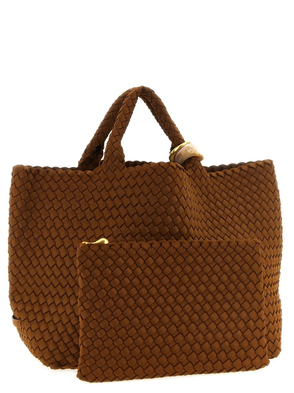 NAGHEDI Brown Nylon Handbag