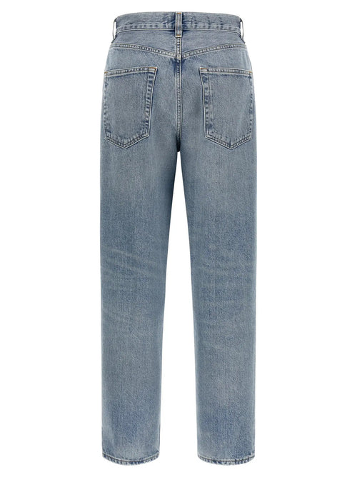 Agolde Agolde Blue Cotton Straight-Leg Jeans