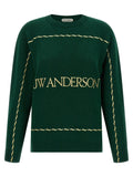 J.W.Anderson Bicolor Wool Cardigan