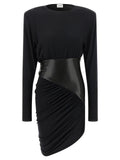 The Andamane Black Viscose Short Dress