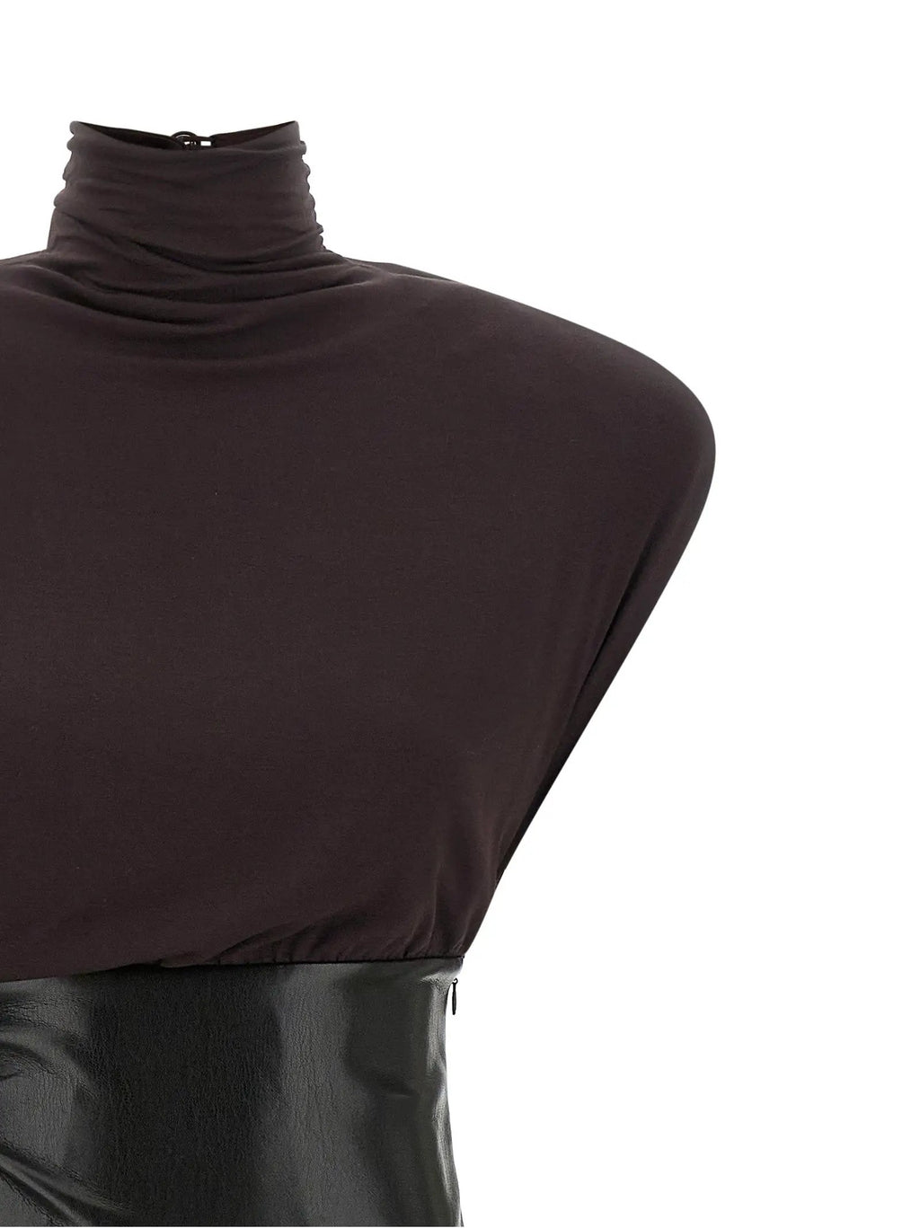 The Andamane Bordeaux Viscose Midi Dress