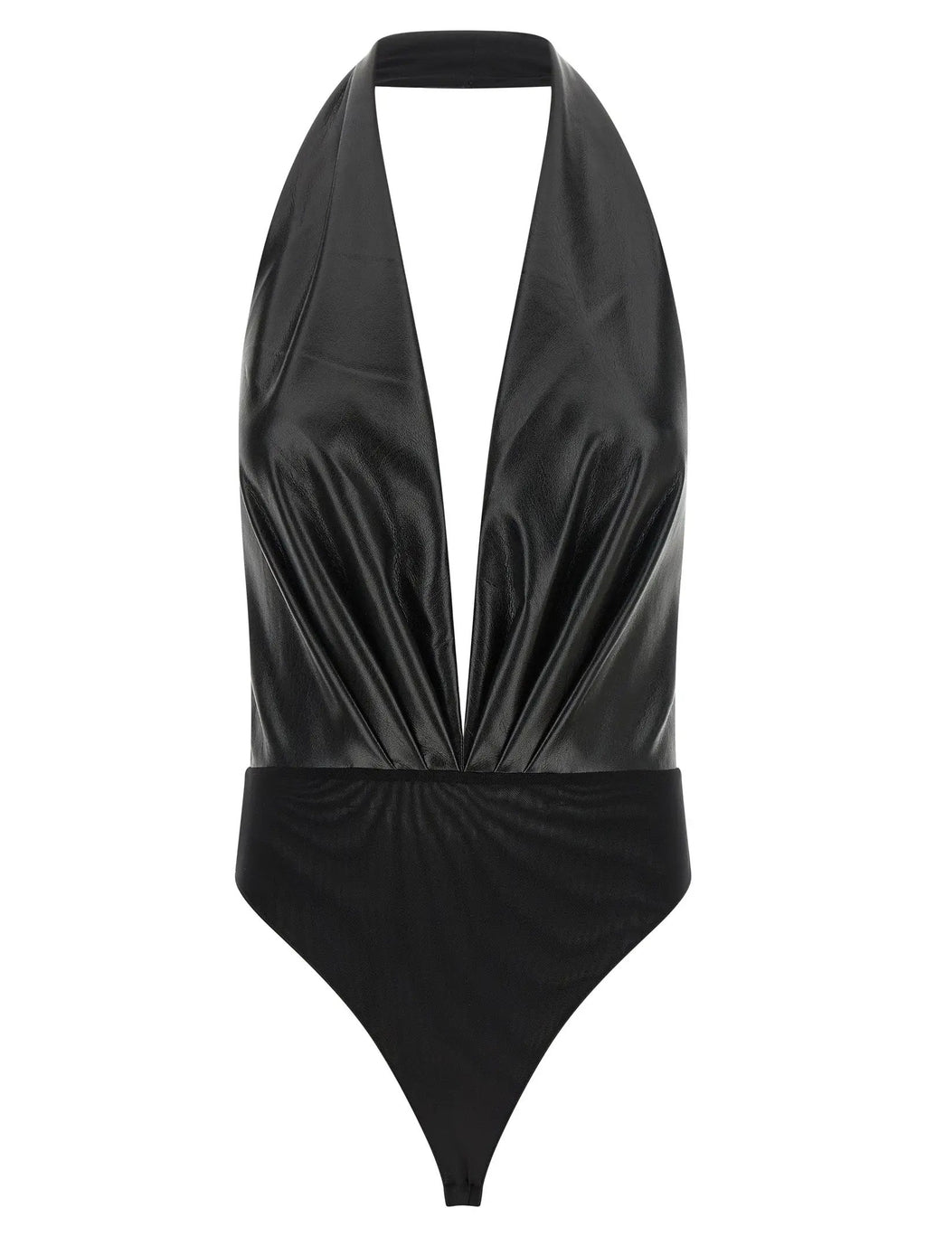 The Andamane Black Polyester Bodysuit