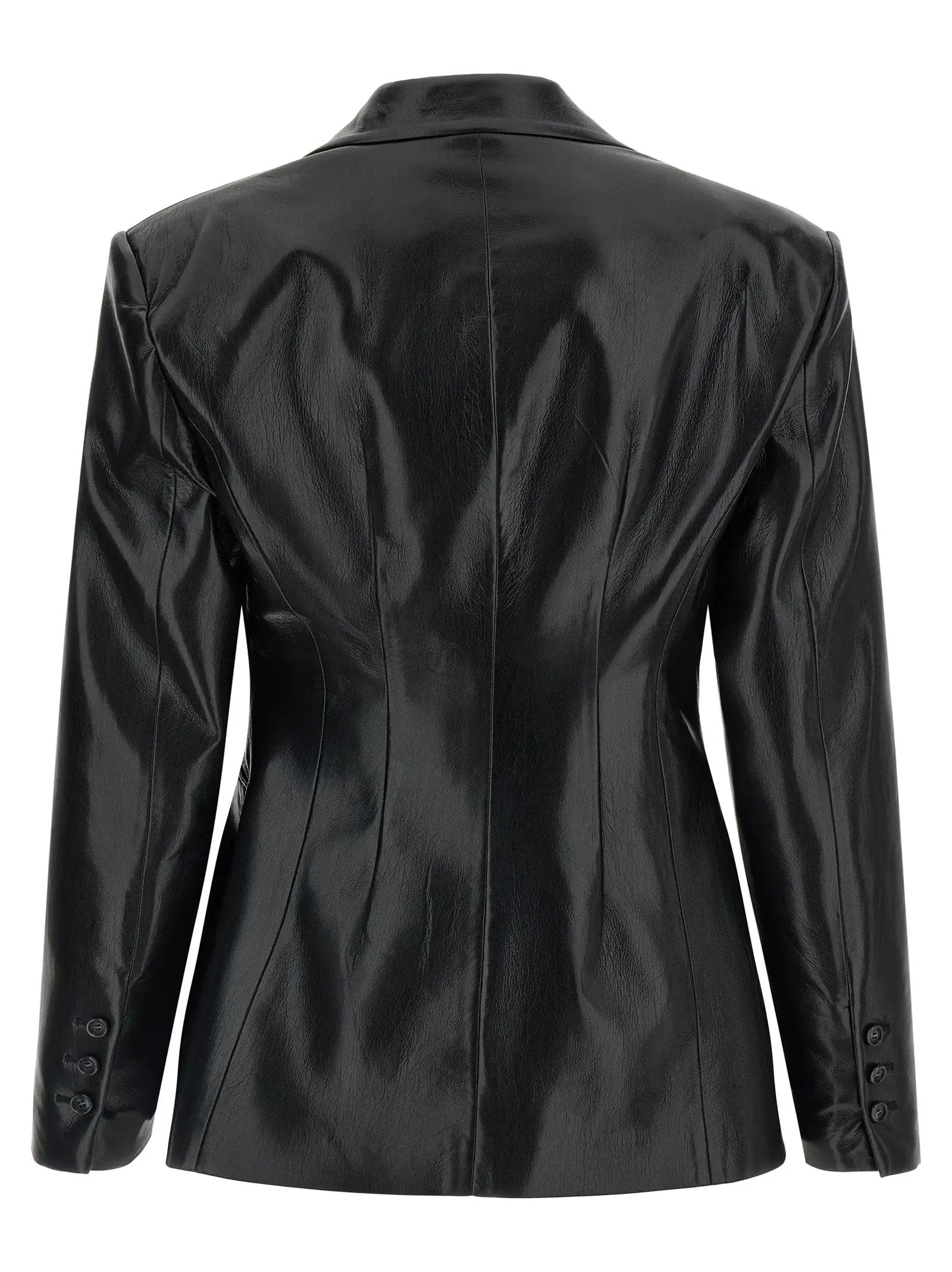 The Andamane Black Polyester Blazer