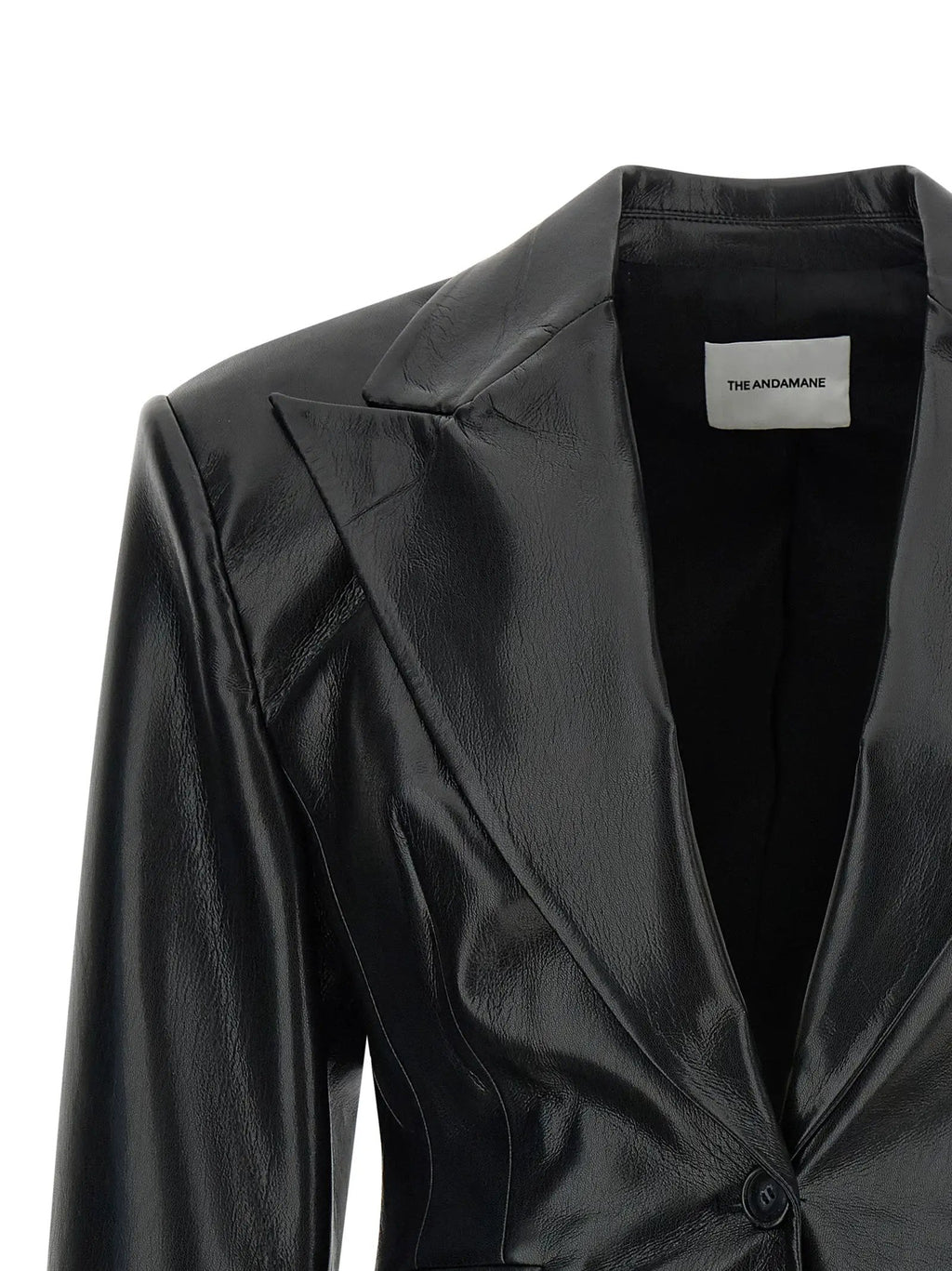 The Andamane Black Polyester Blazer