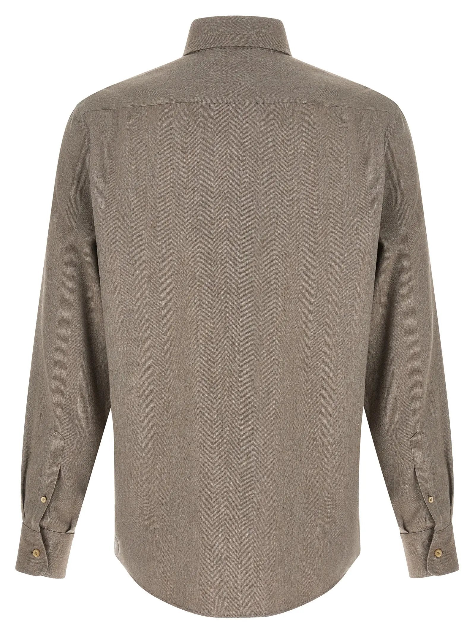 Brunello Cucinelli Gray Cotton Blouse