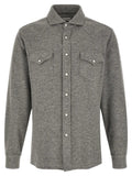 Brunello Cucinelli Gray Cashmere Blouse