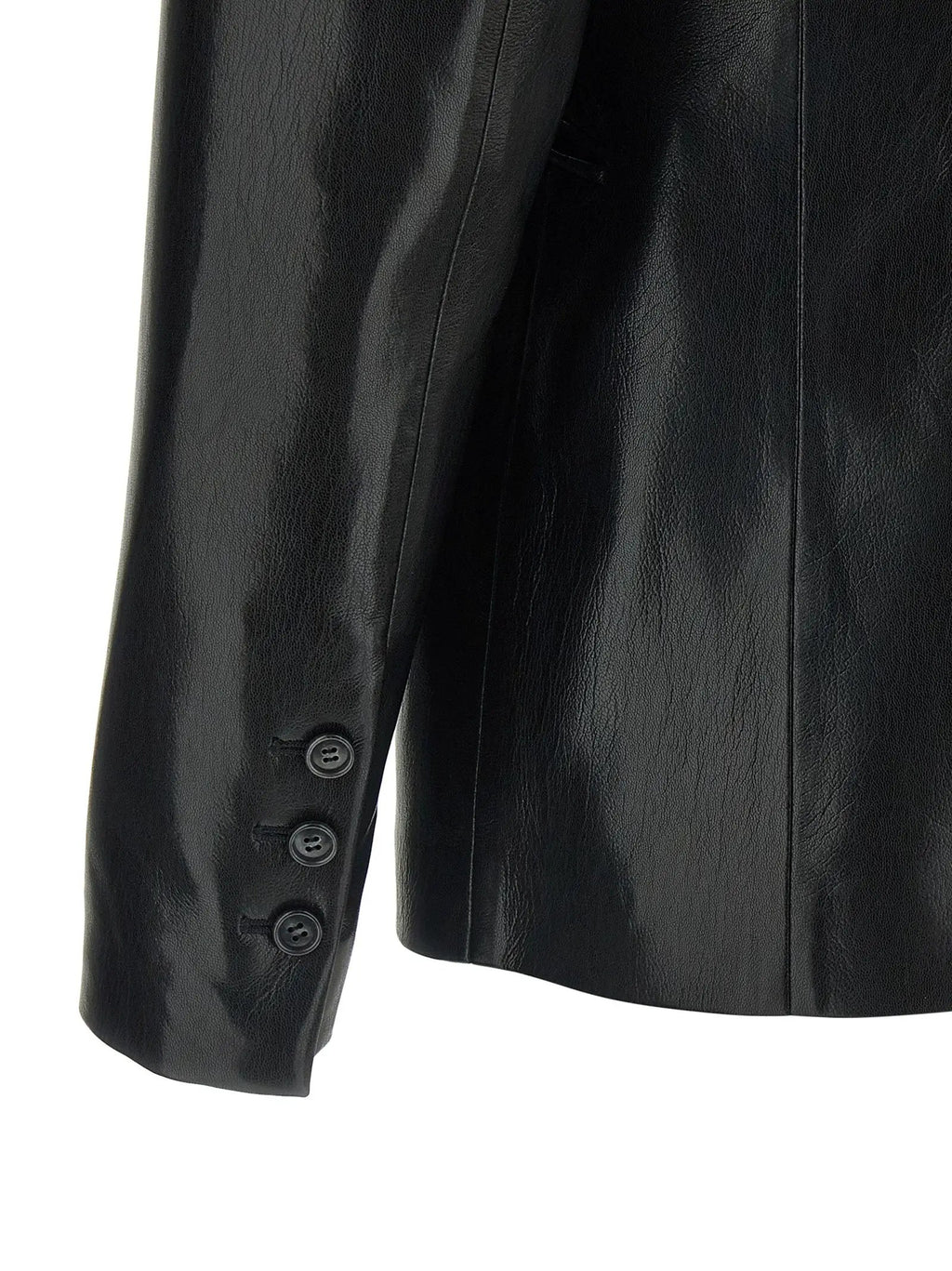 The Andamane Black Polyester Blazer