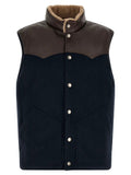 Brunello Cucinelli Blue Wool Sleeveless Jacket