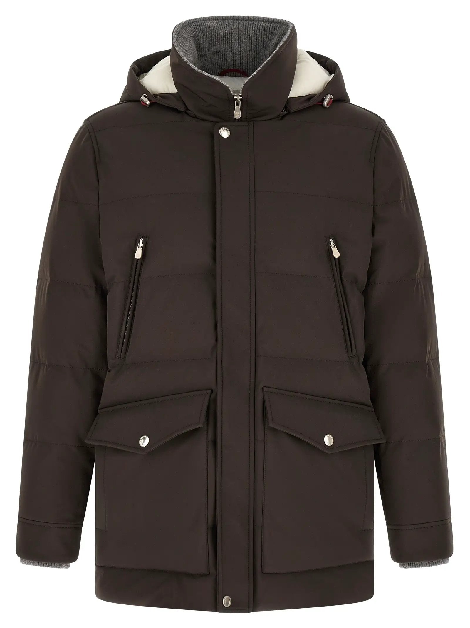 Brunello Cucinelli Brown Polyamide Parka