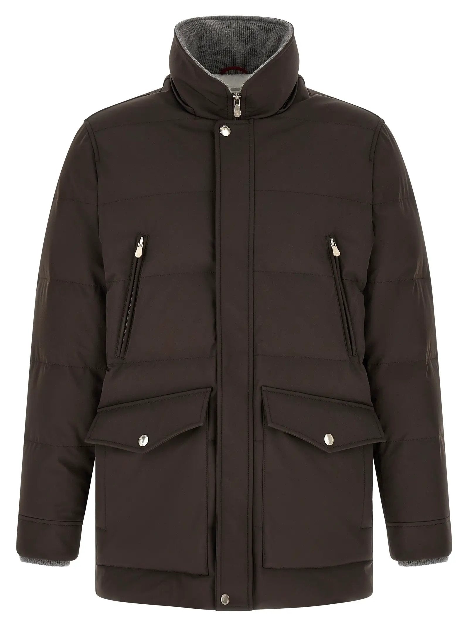 Brunello Cucinelli Brown Polyamide Parka