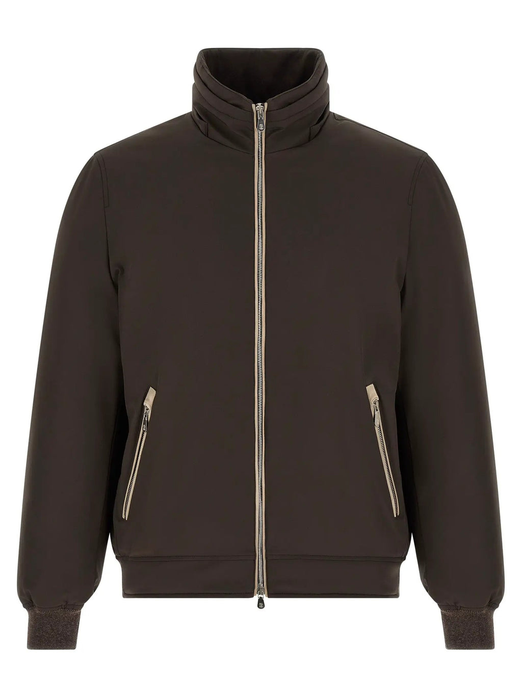 Brunello Cucinelli Brown Polyamide Full-Length Jacket