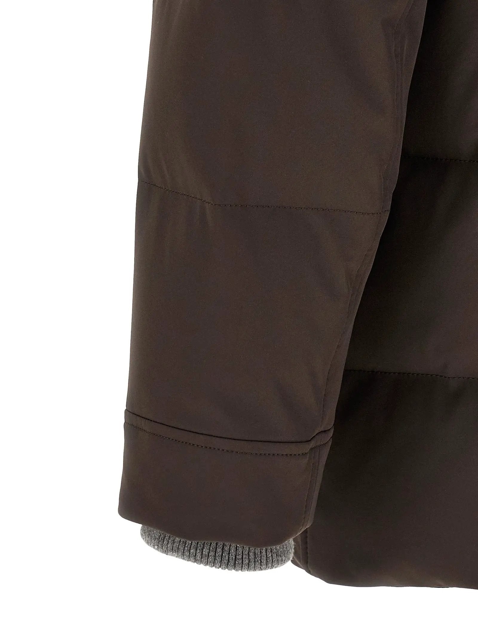Brunello Cucinelli Brown Polyamide Parka