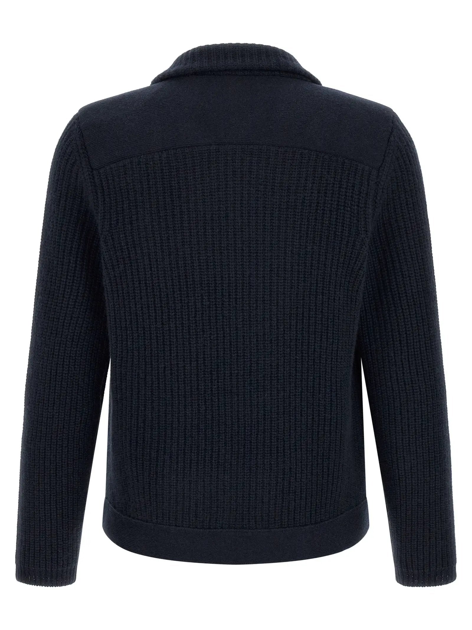 Brunello Cucinelli Blue Cashmere Cardigan