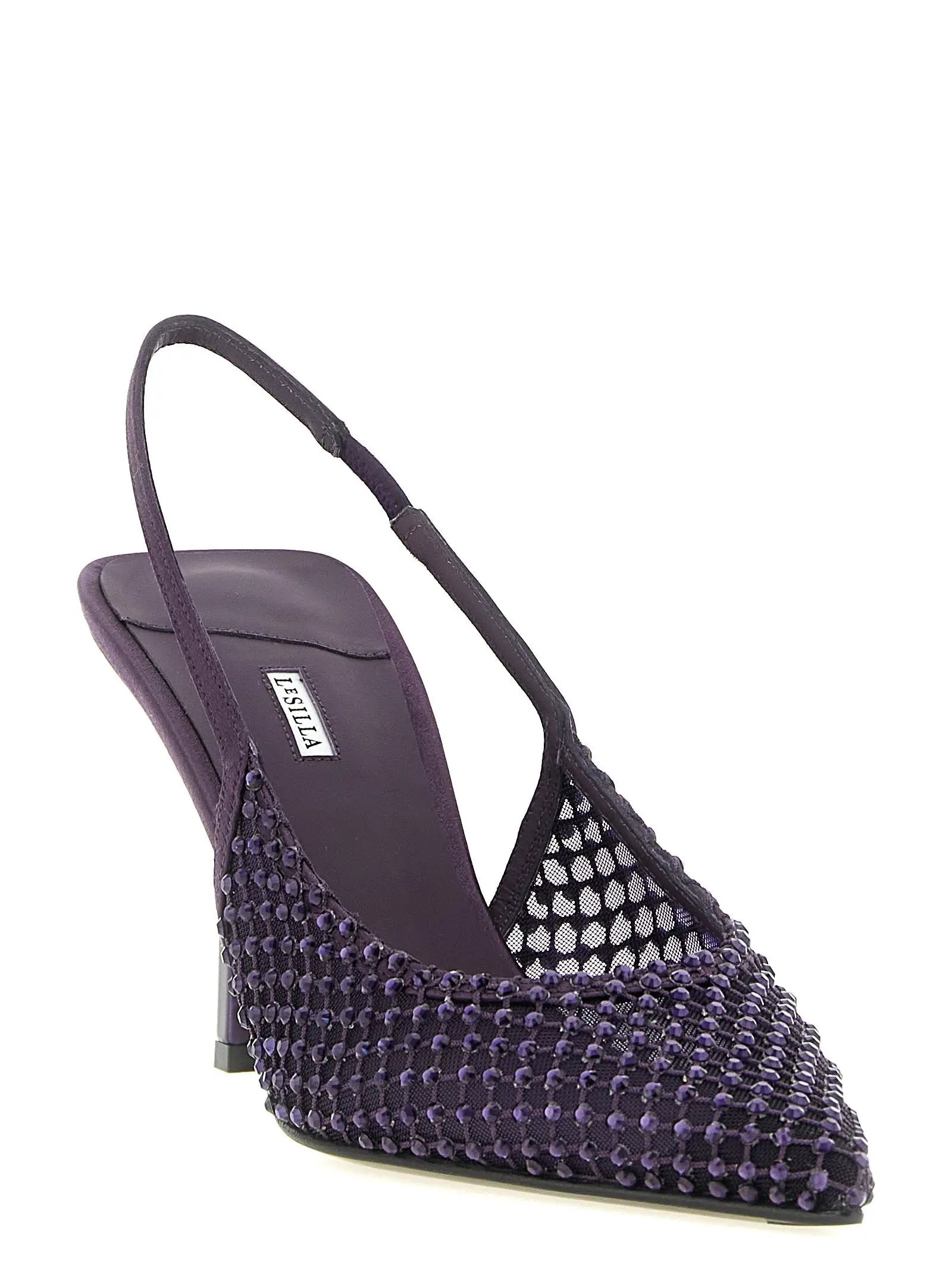 LE SILLA Purple Polyester High Heel Pumps