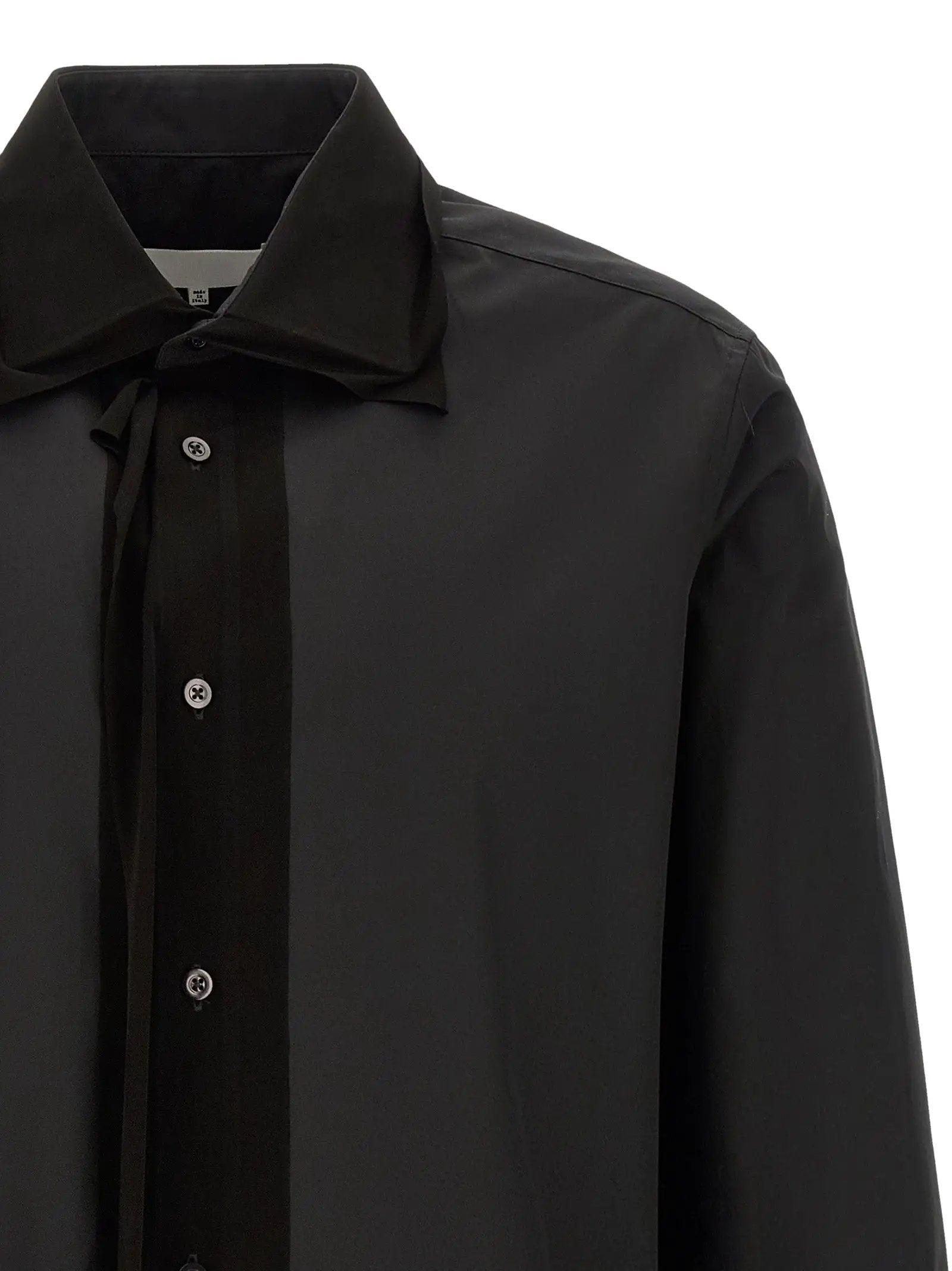 Maison Margiela Black Cotton Blouse