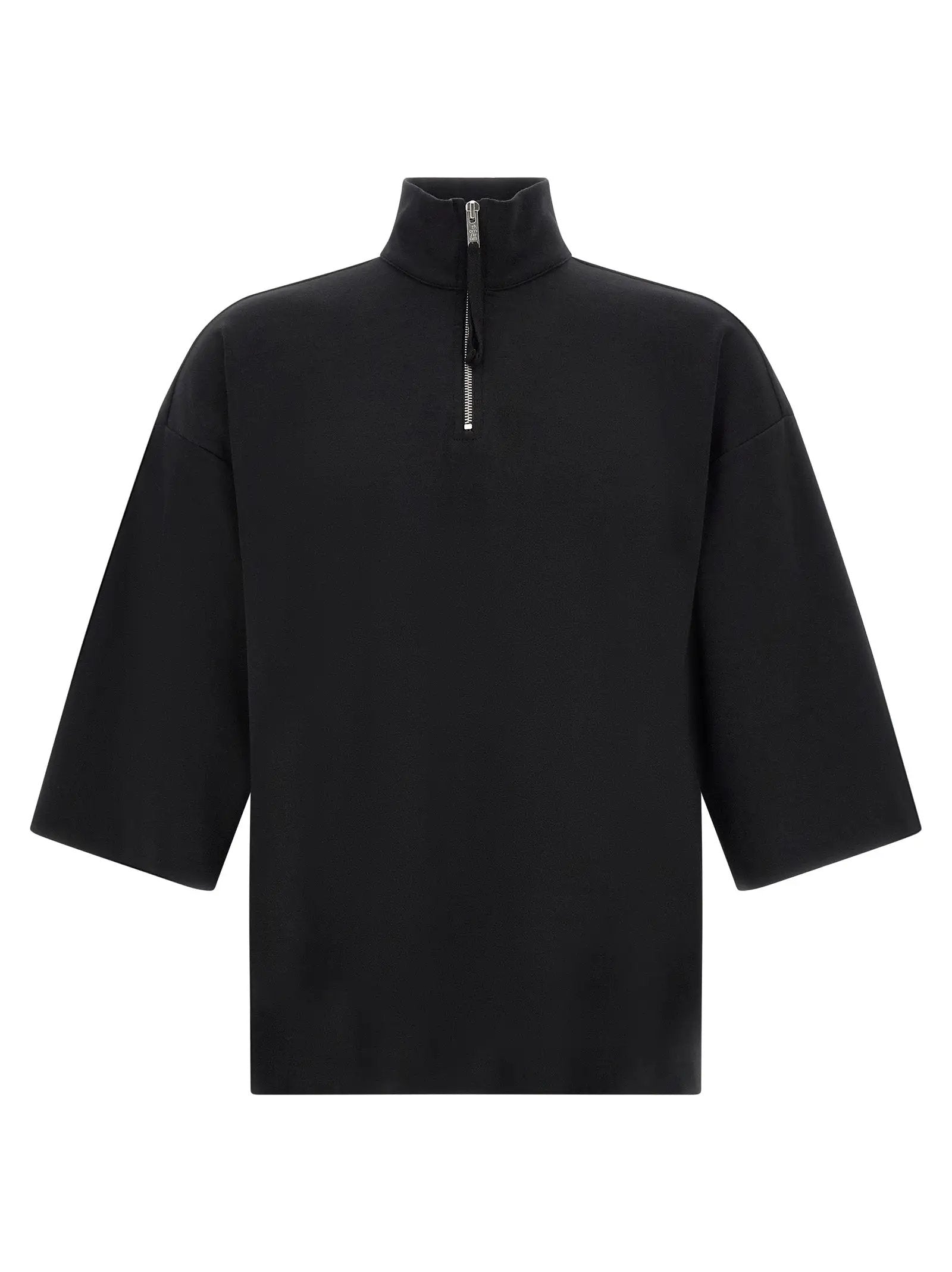 Thom Krom Black Cotton Sweatshirt