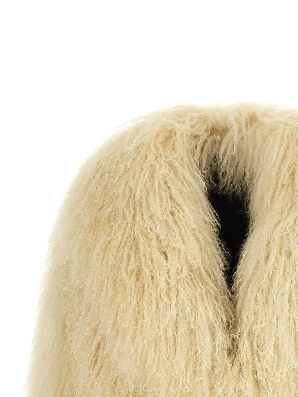 BLANCHA BLANCHA Beige Cashmere Biker Jacket