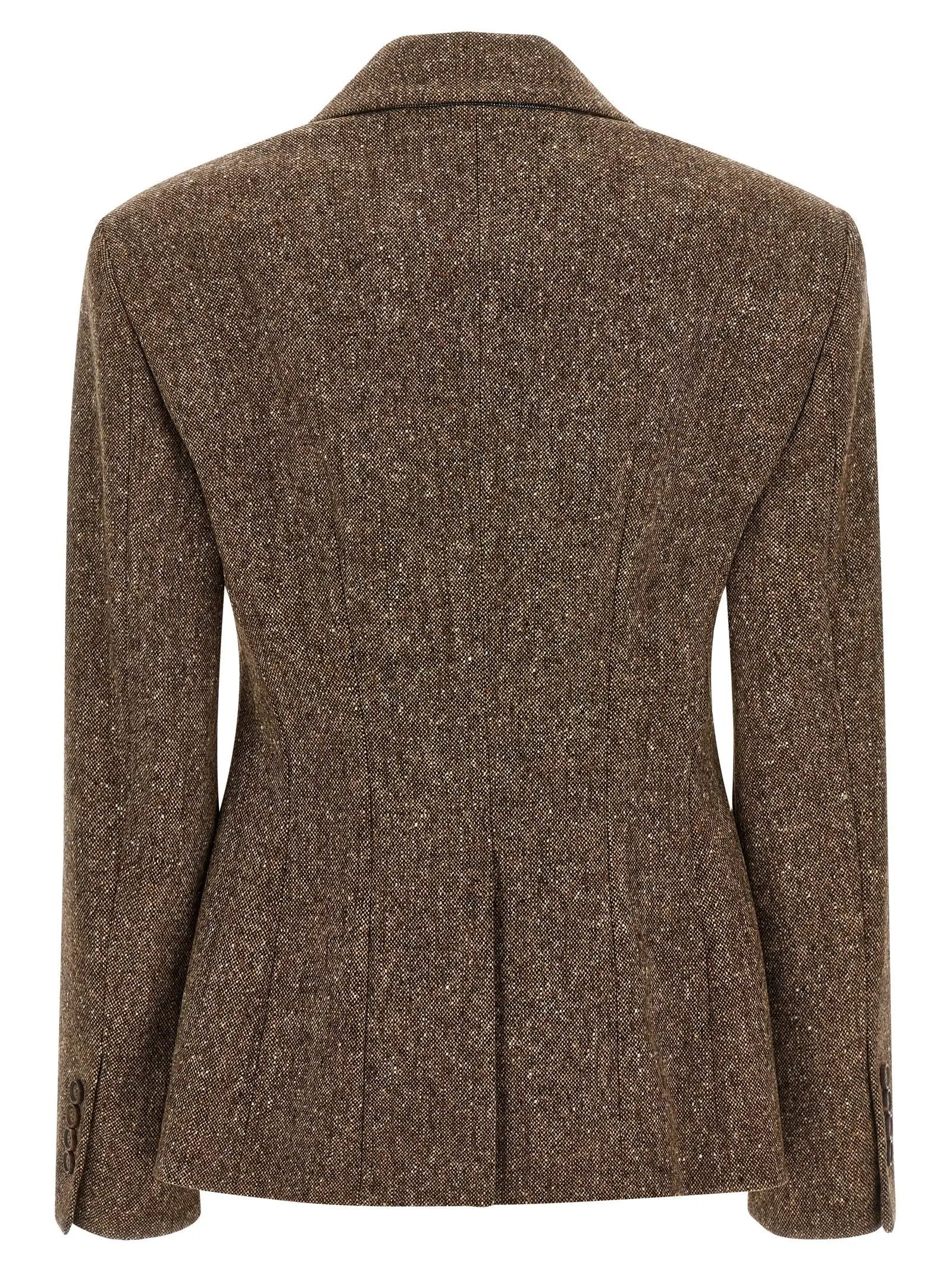 Brunello Cucinelli Brown Virgin Wool Blazer