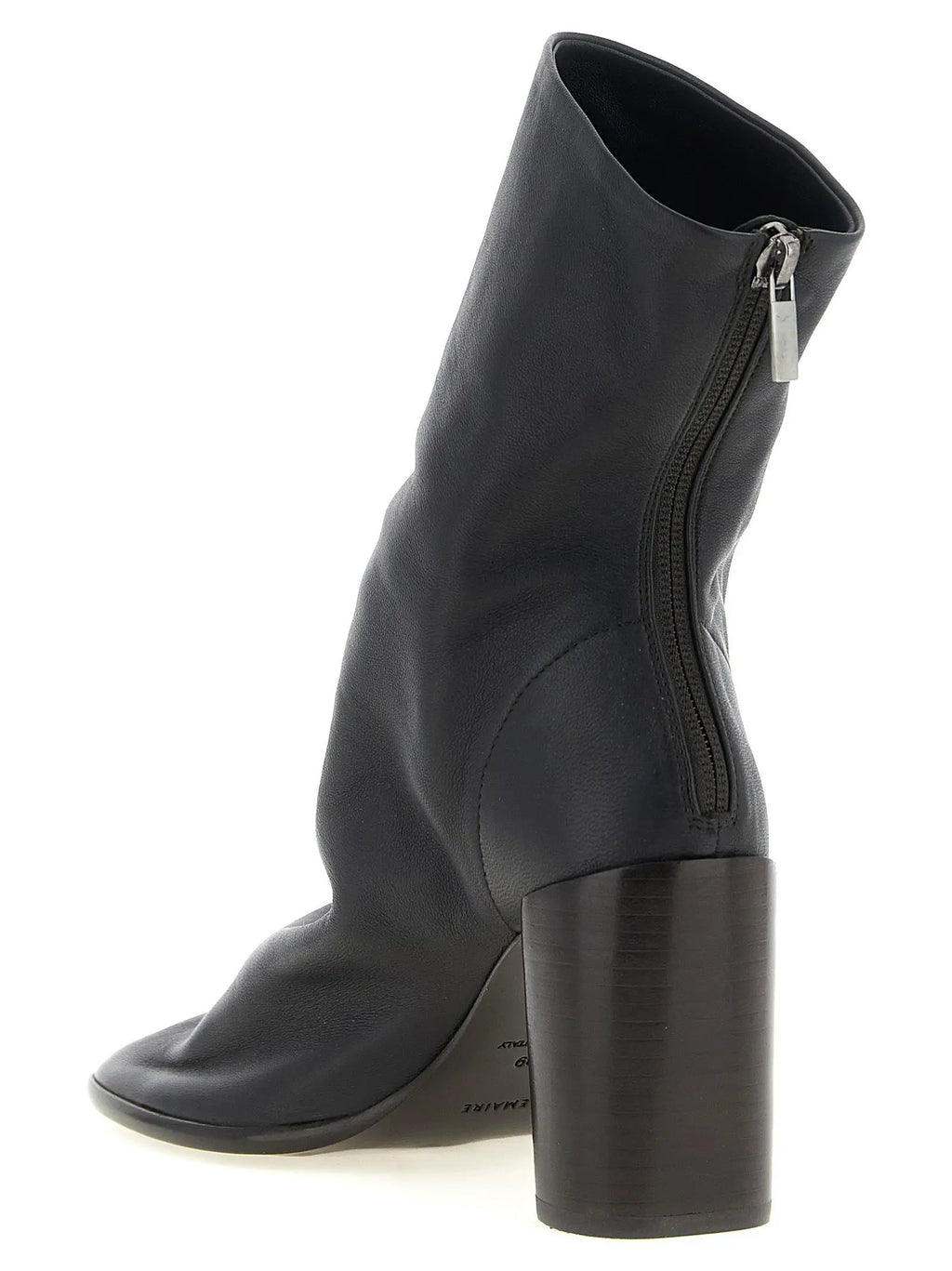 Lemaire Brown Lamb Leather Ankle Boots