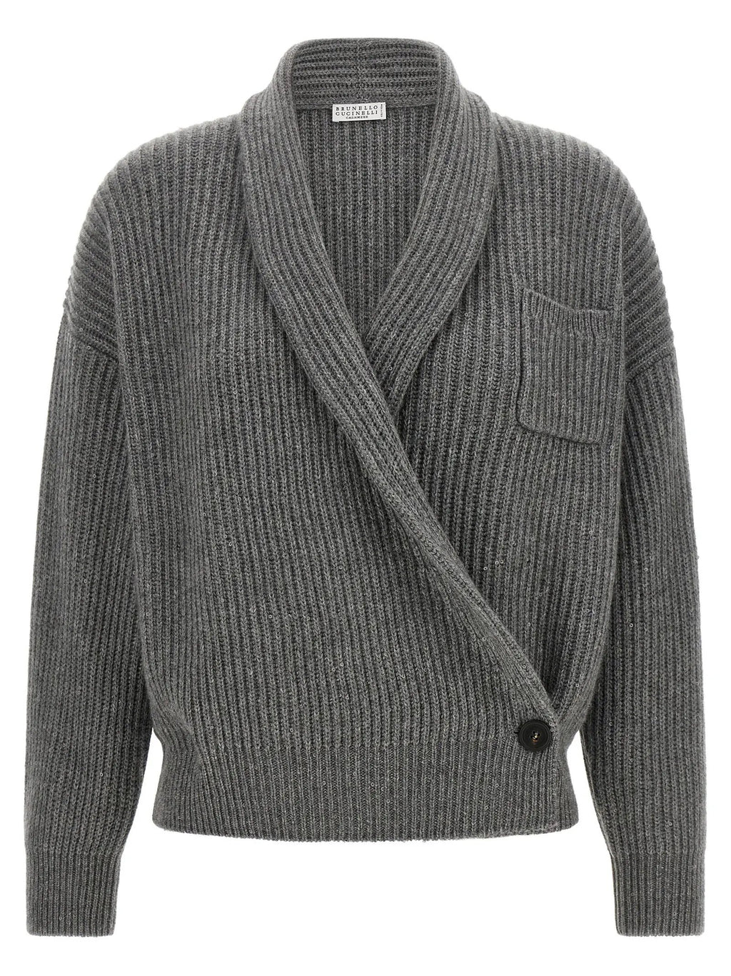 Brunello Cucinelli Brunello Cucinelli Gray Cashmere Cardigan