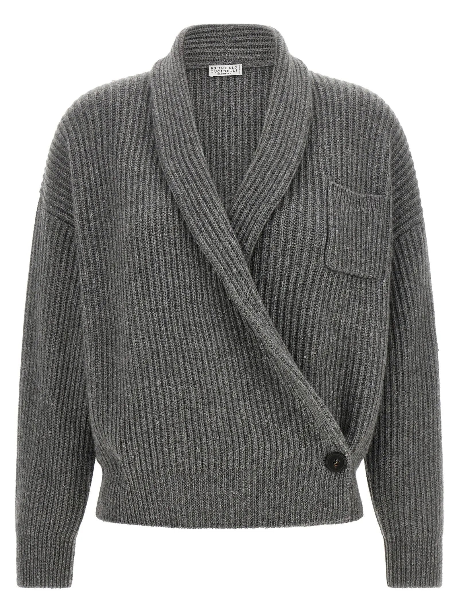 Brunello Cucinelli Brunello Cucinelli Gray Cashmere Cardigan