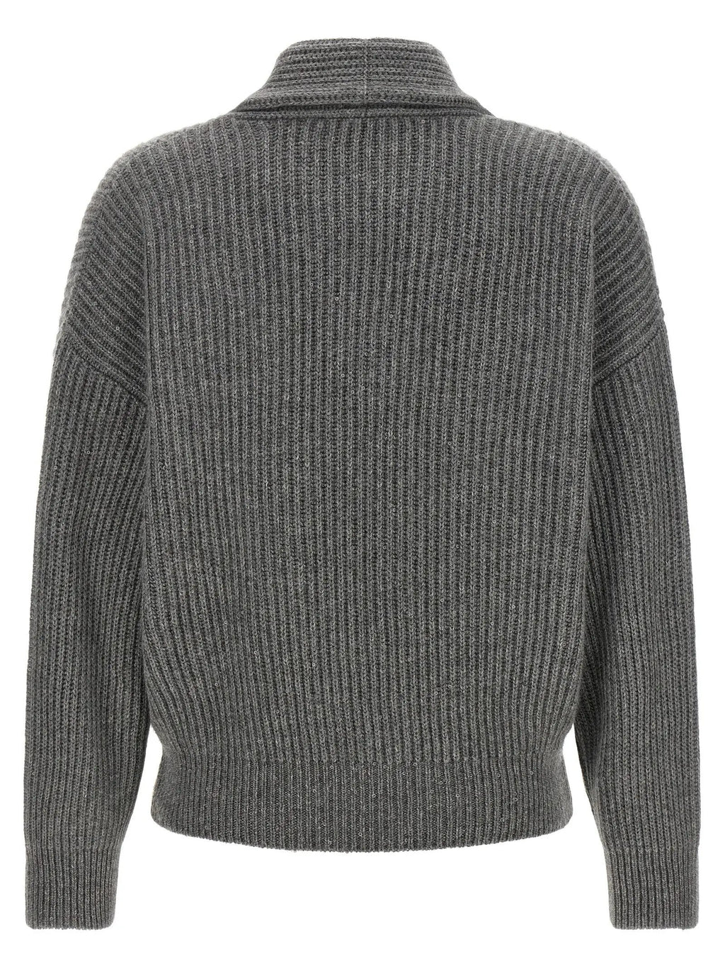 Brunello Cucinelli Brunello Cucinelli Gray Cashmere Cardigan