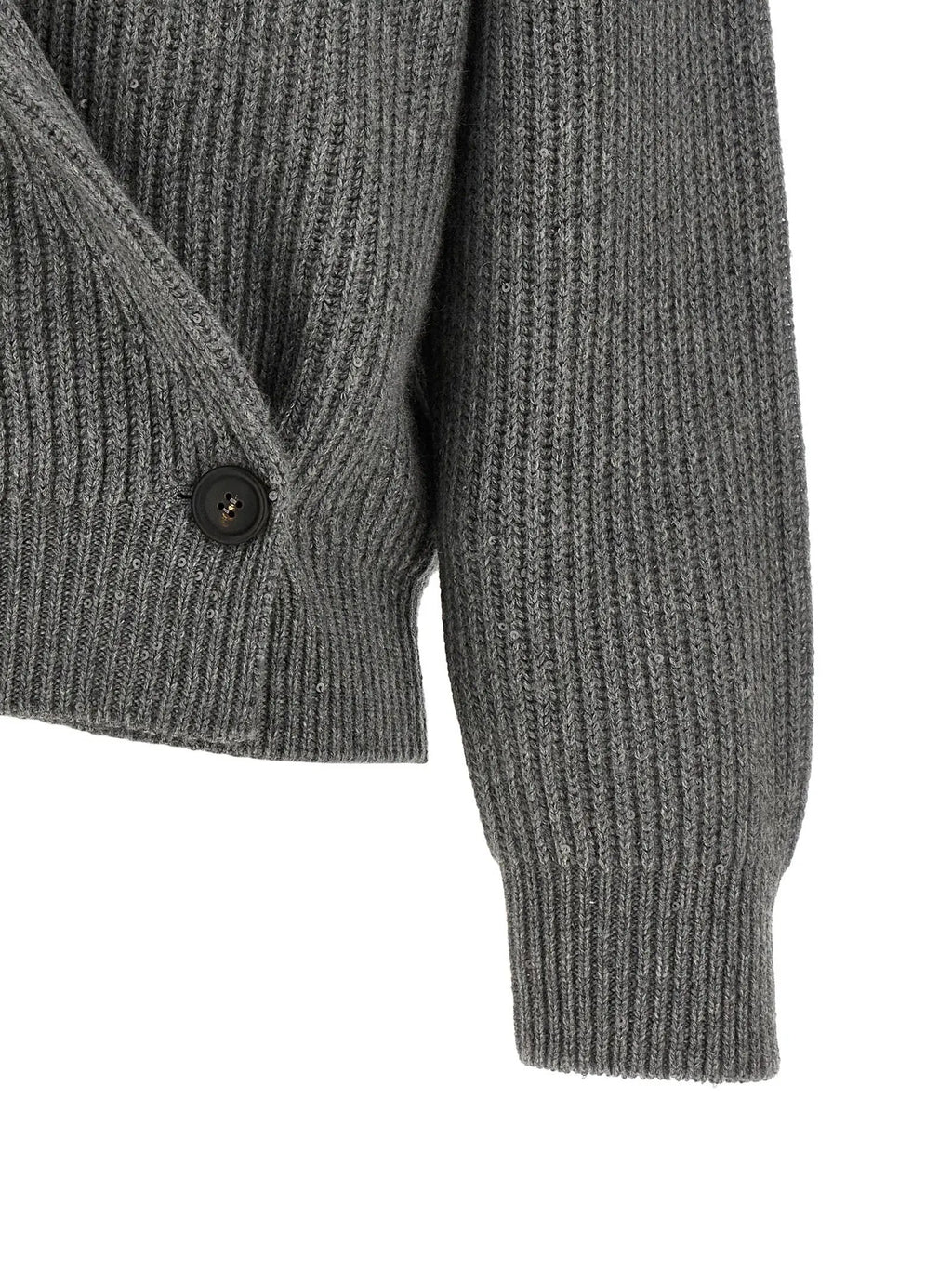 Brunello Cucinelli Brunello Cucinelli Gray Cashmere Cardigan