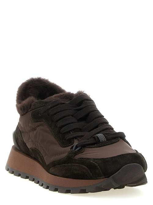 Brunello Cucinelli Brunello Cucinelli Black Calfskin Athletic Sneakers