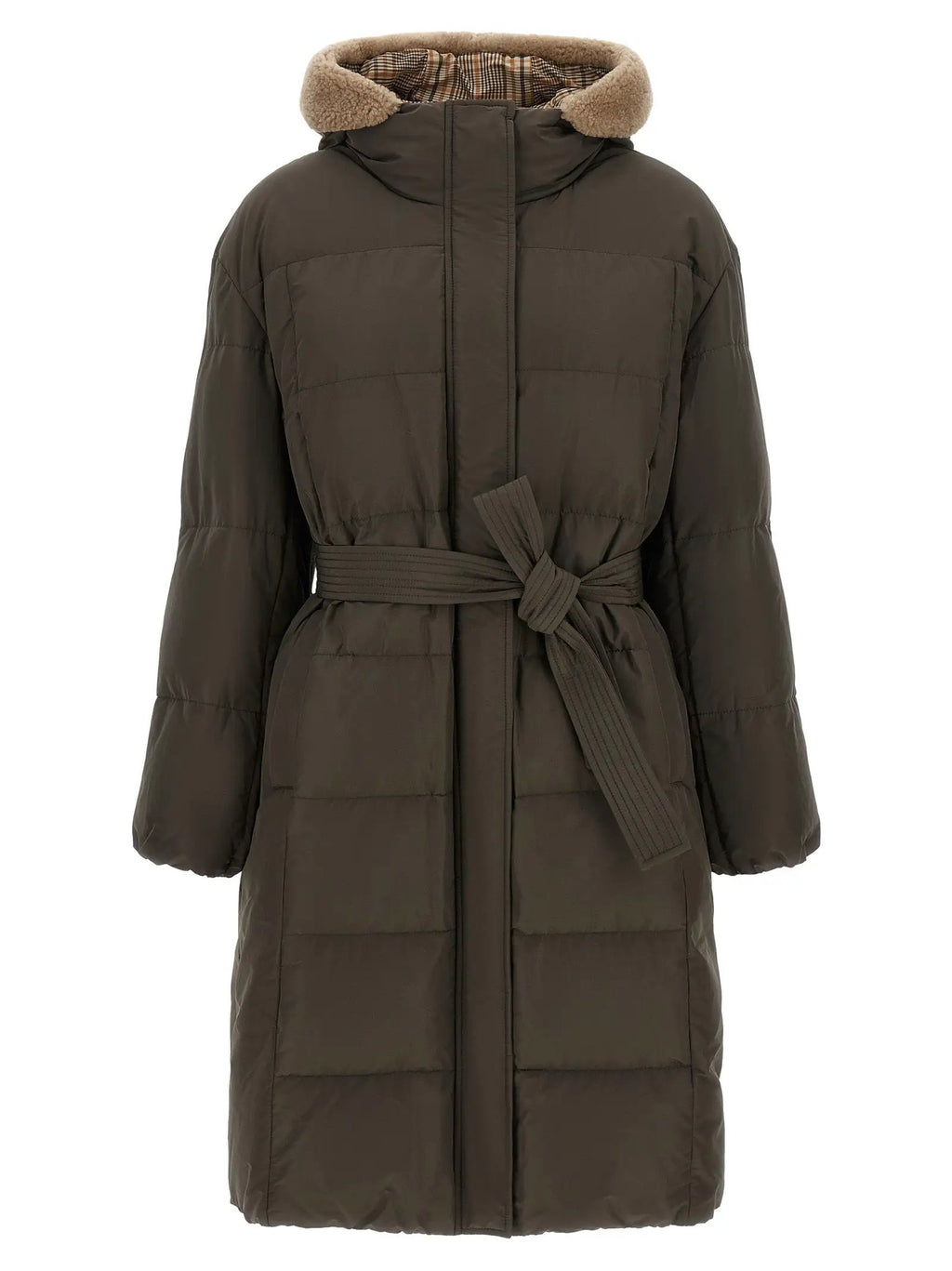 Brunello Cucinelli Bicolor Cotton Coat