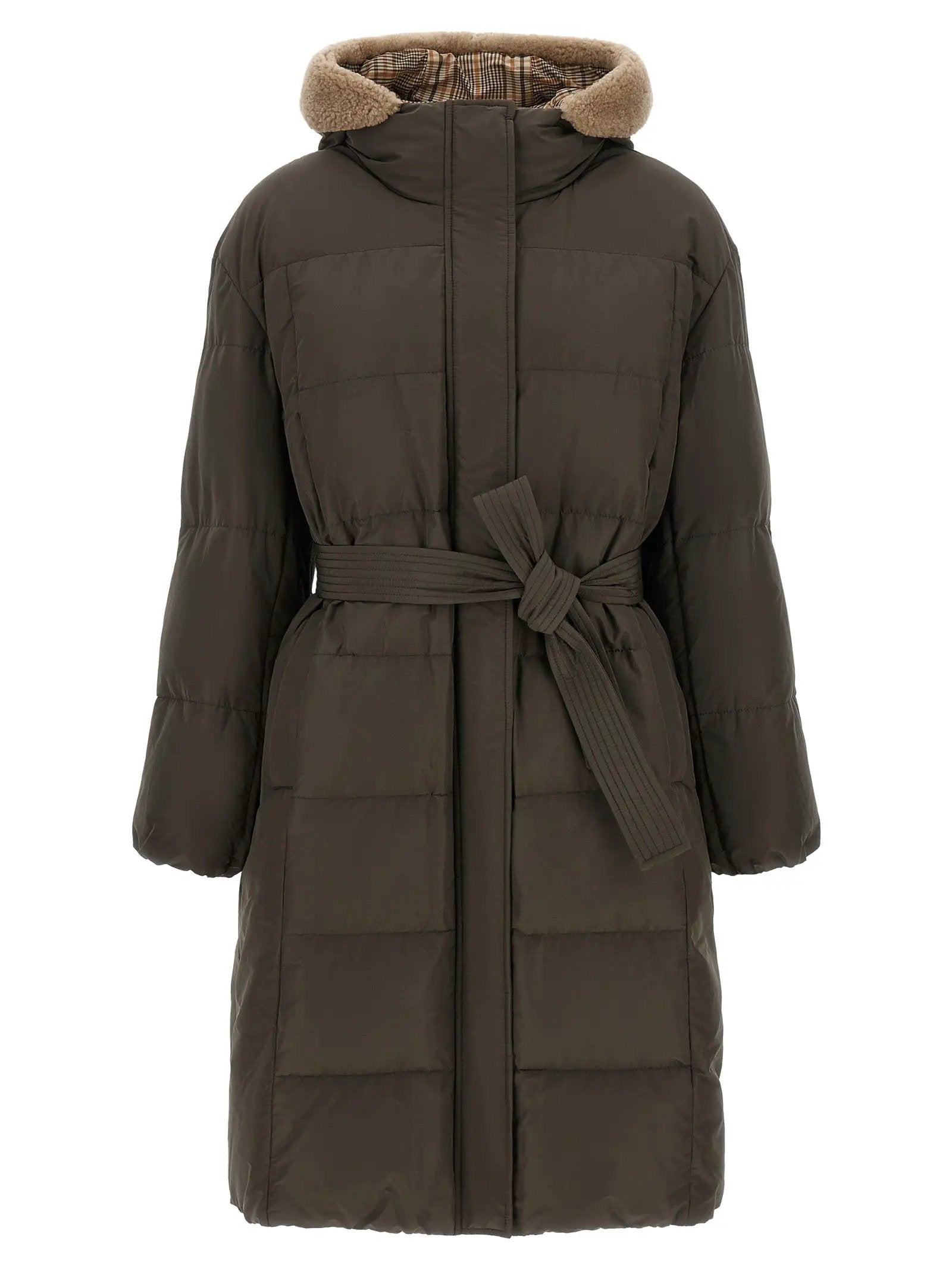 Brunello Cucinelli Bicolor Cotton Coat