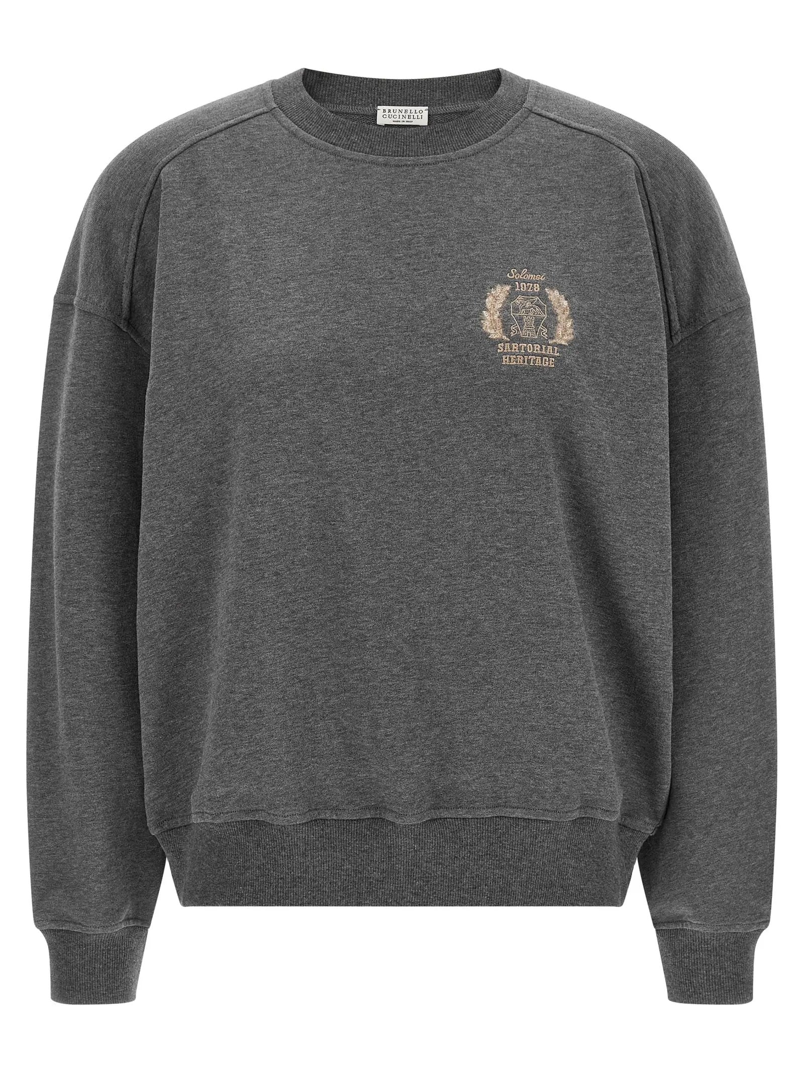 Brunello Cucinelli Brunello Cucinelli Gray Cotton Sweatshirt