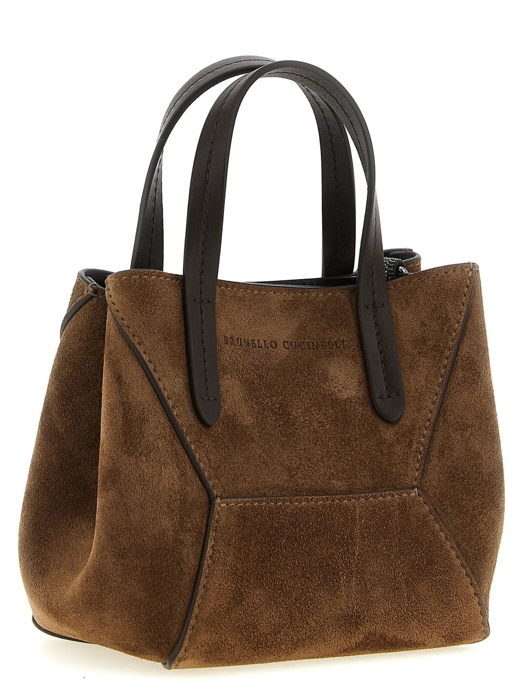 Brunello Cucinelli Brown Calfskin Handbag