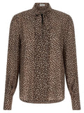 Brunello Cucinelli Brown Silk Blouse