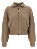 Brunello Cucinelli Brown Cashmere Cardigan