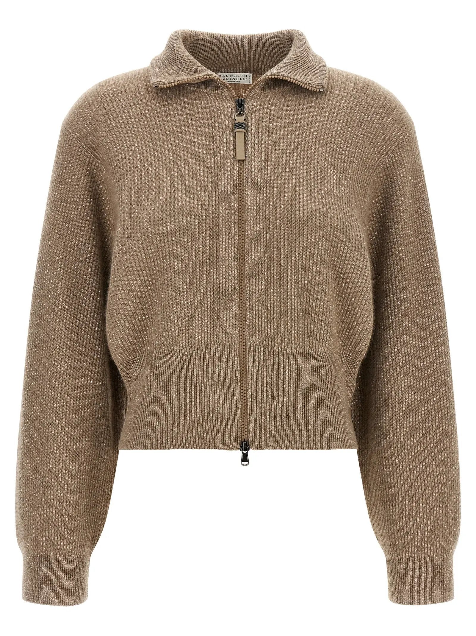 Brunello Cucinelli Brown Cashmere Cardigan