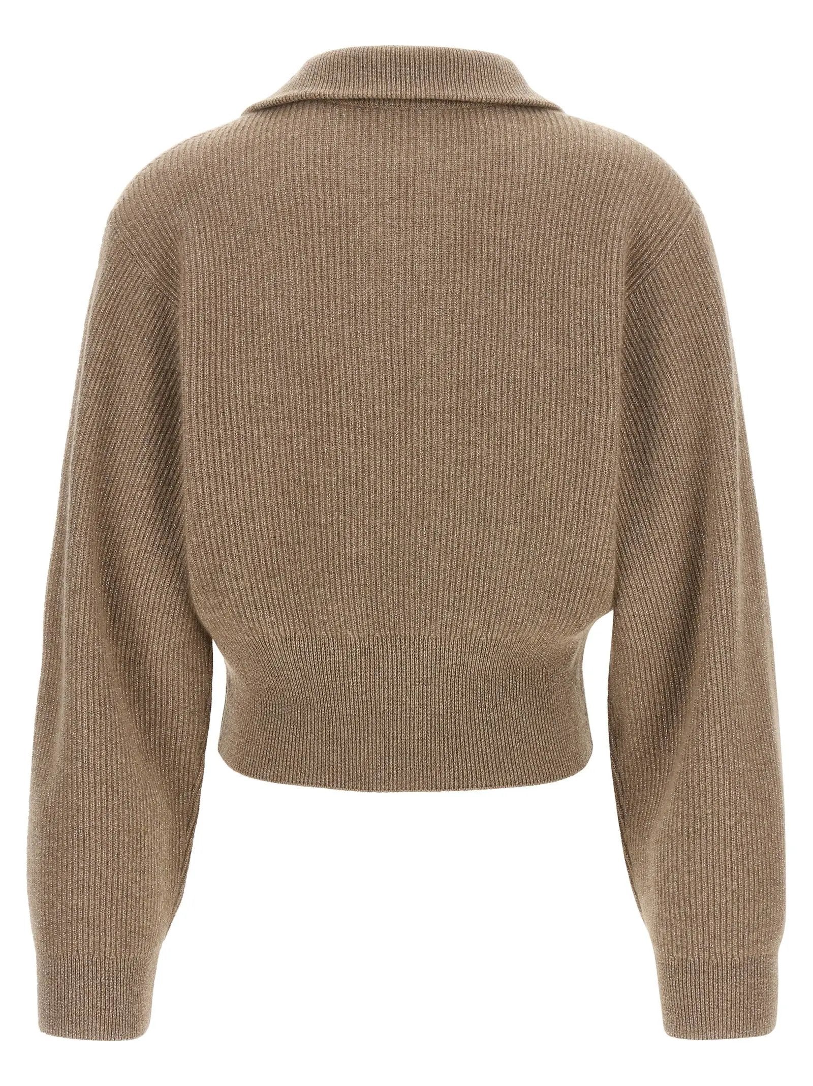 Brunello Cucinelli Brown Cashmere Cardigan