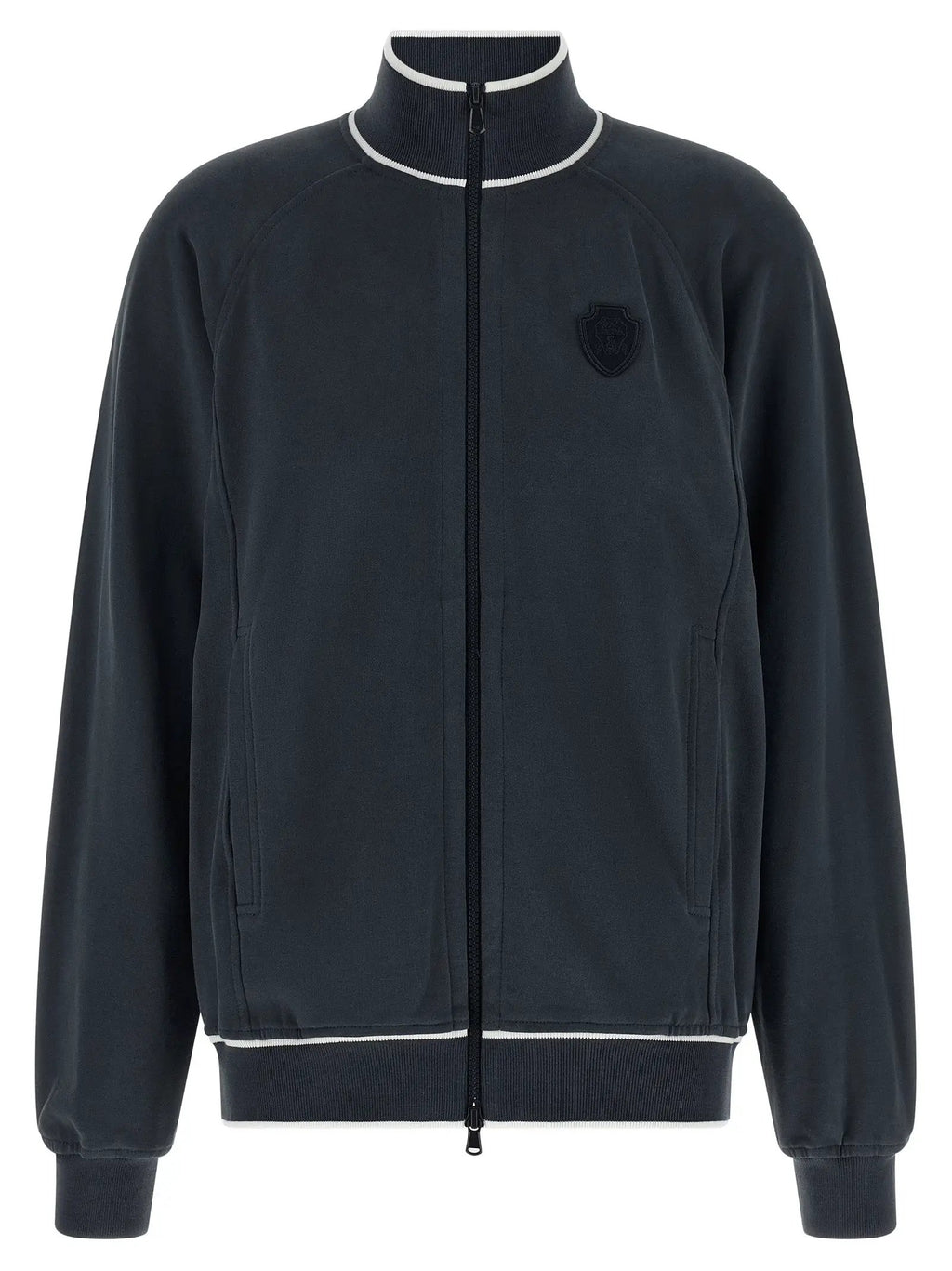 Brunello Cucinelli Blue Cotton Sweatshirt