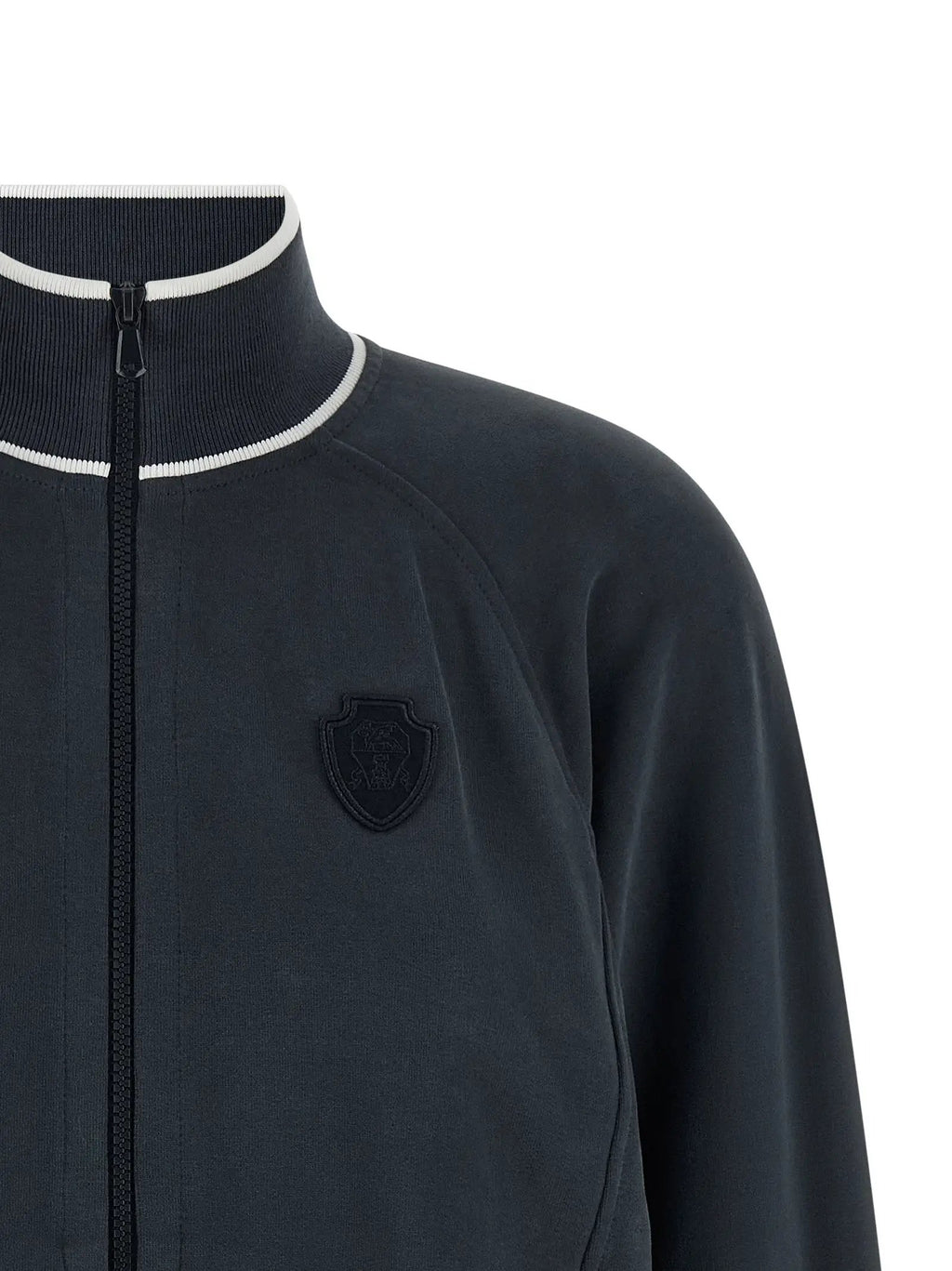 Brunello Cucinelli Blue Cotton Sweatshirt