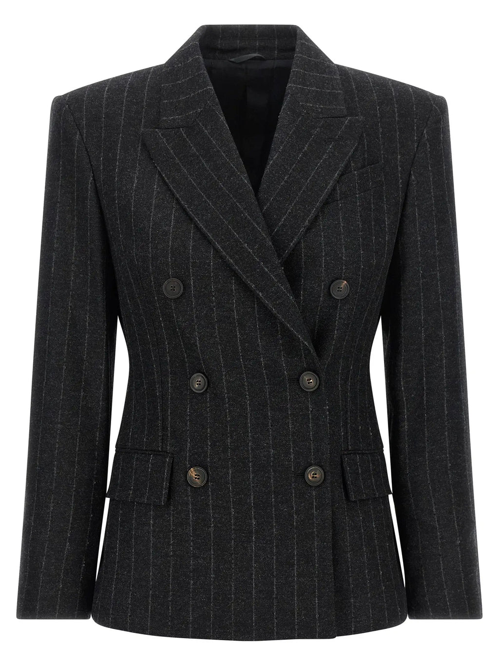 Brunello Cucinelli Gray Virgin Wool Blazer