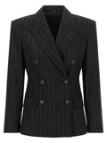 Brunello Cucinelli Gray Virgin Wool Blazer
