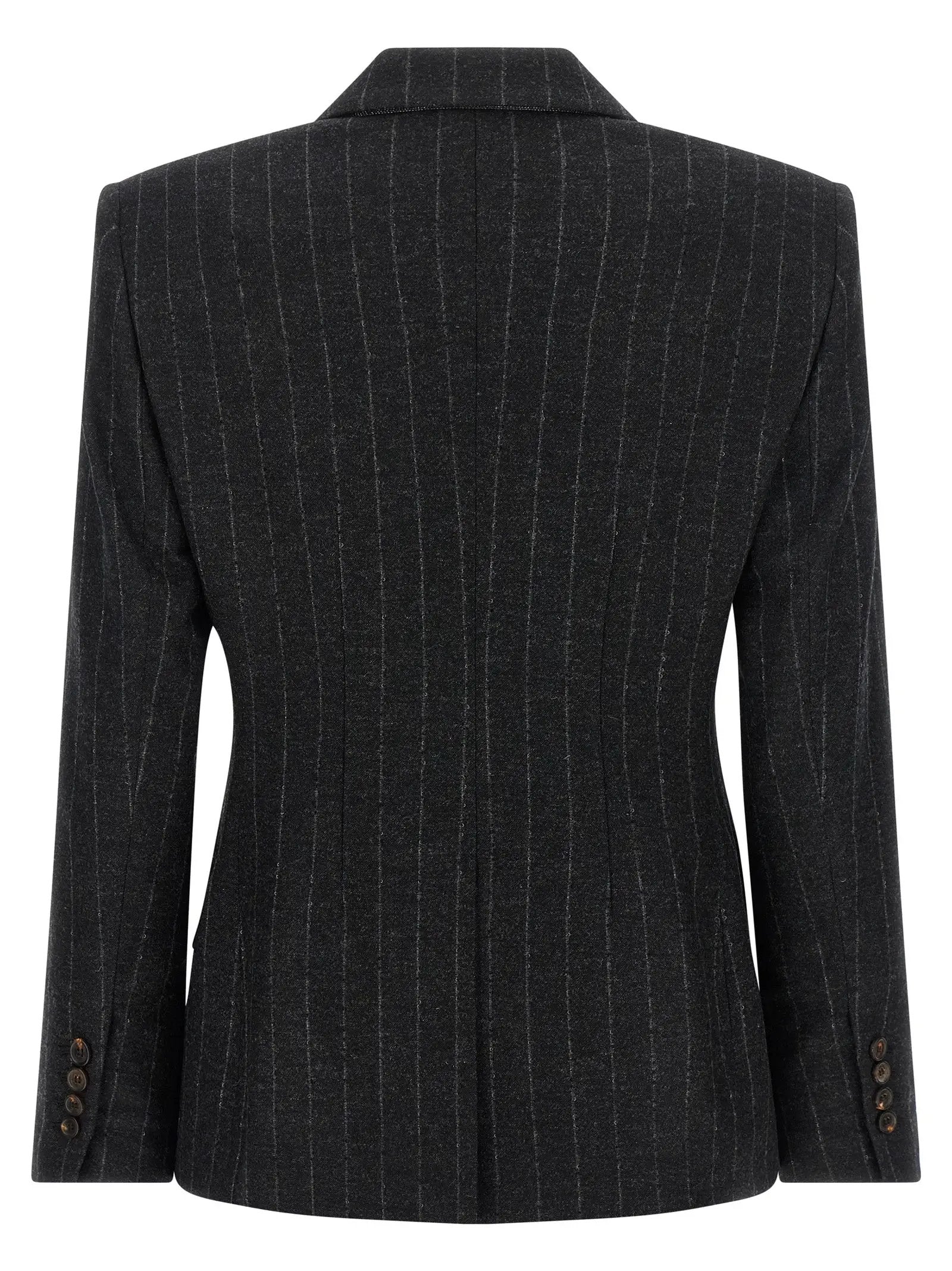 Brunello Cucinelli Gray Virgin Wool Blazer