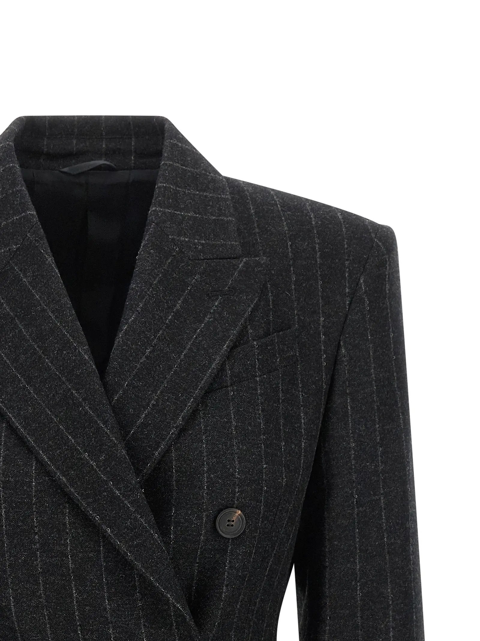 Brunello Cucinelli Gray Virgin Wool Blazer