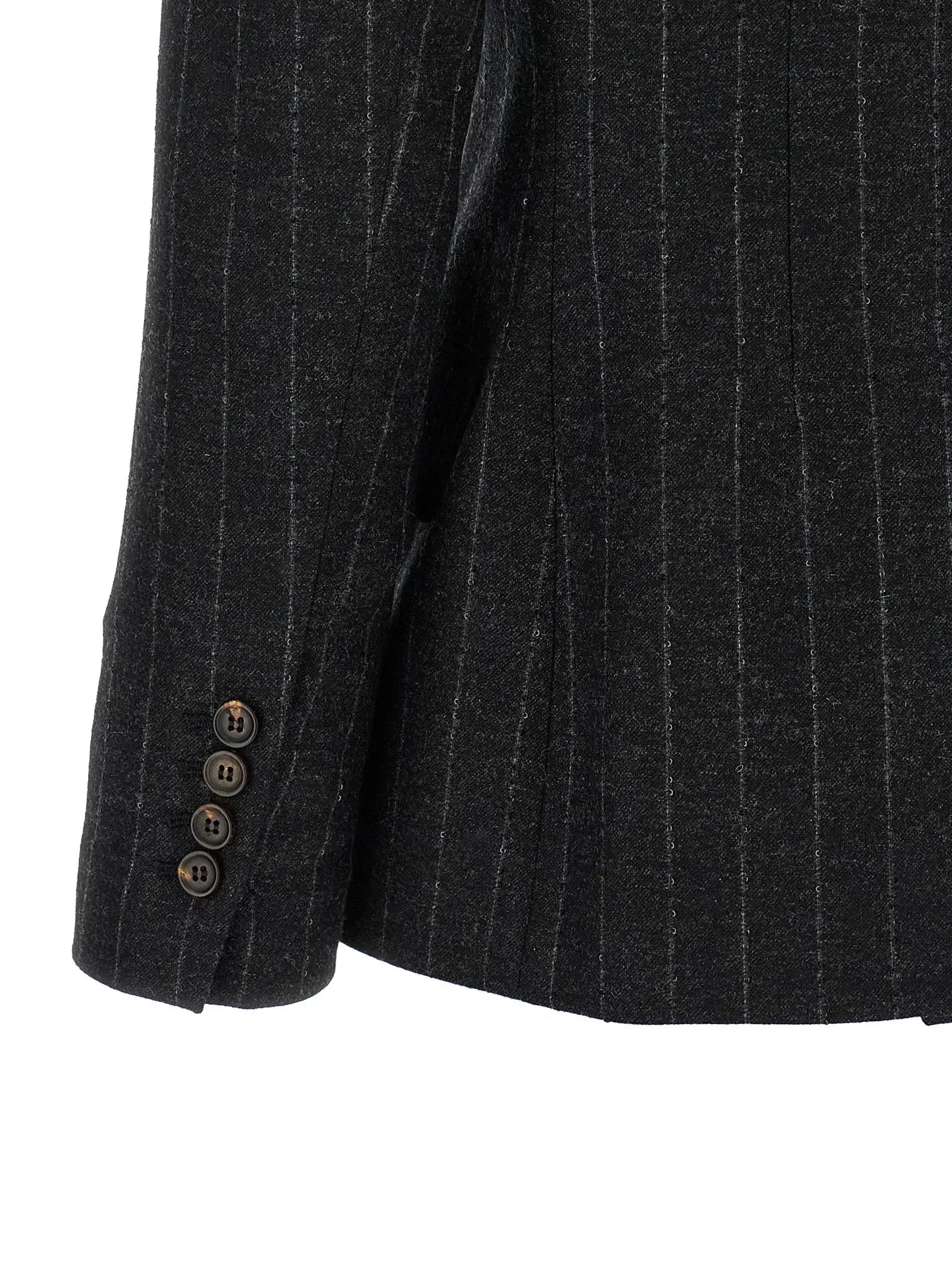 Brunello Cucinelli Gray Virgin Wool Blazer