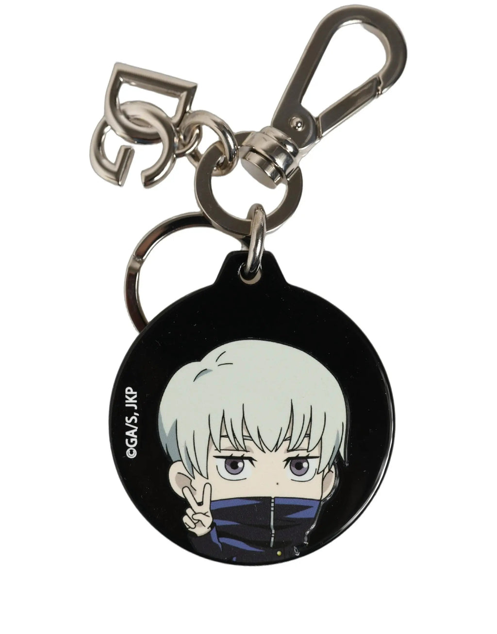 Dolce & Gabbana Black Kaisen Toge Inumaki Charm Metal Keychain Keyring
