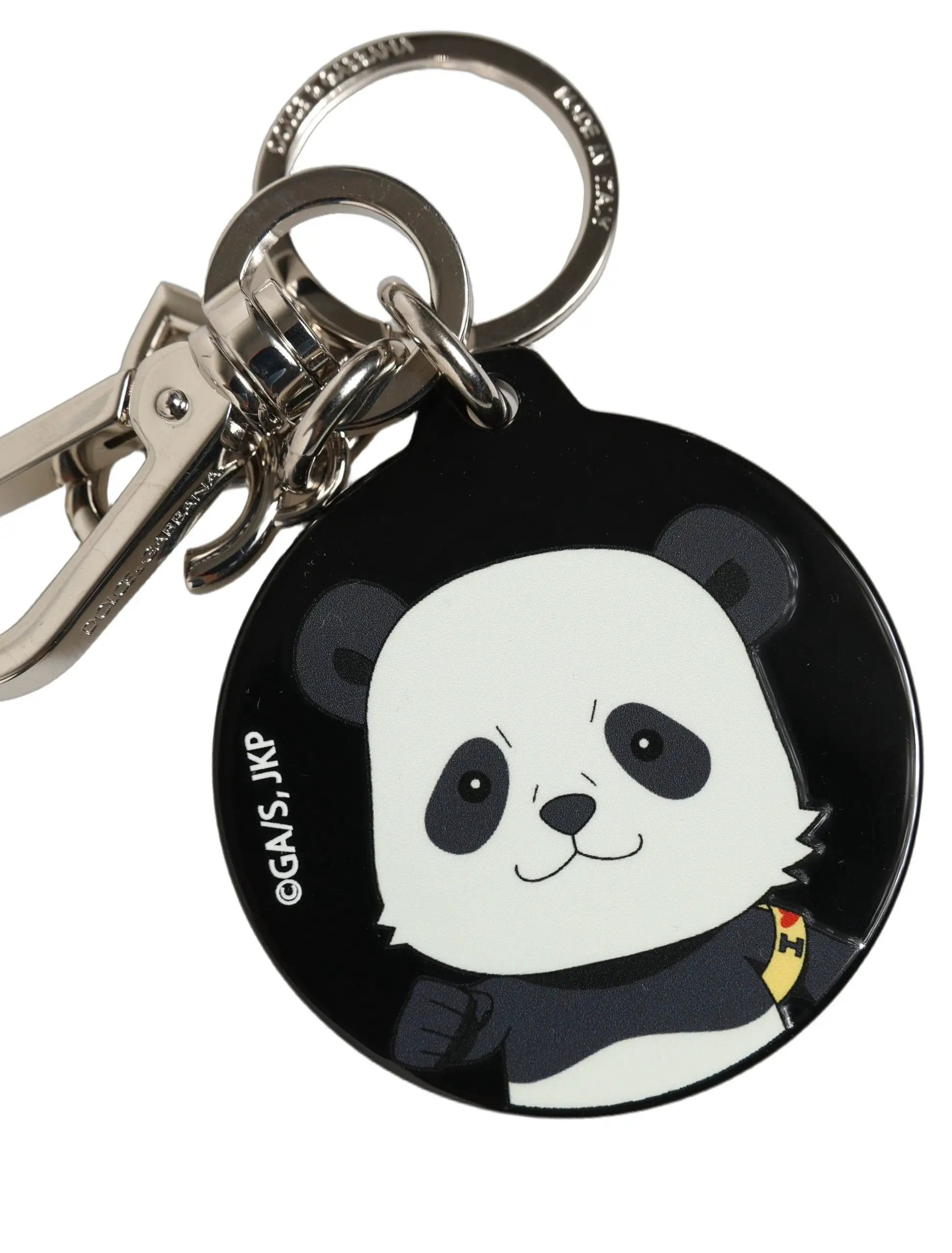 Porte-clés en métal Dolce & Gabbana noir Kaisen Panda Chibi