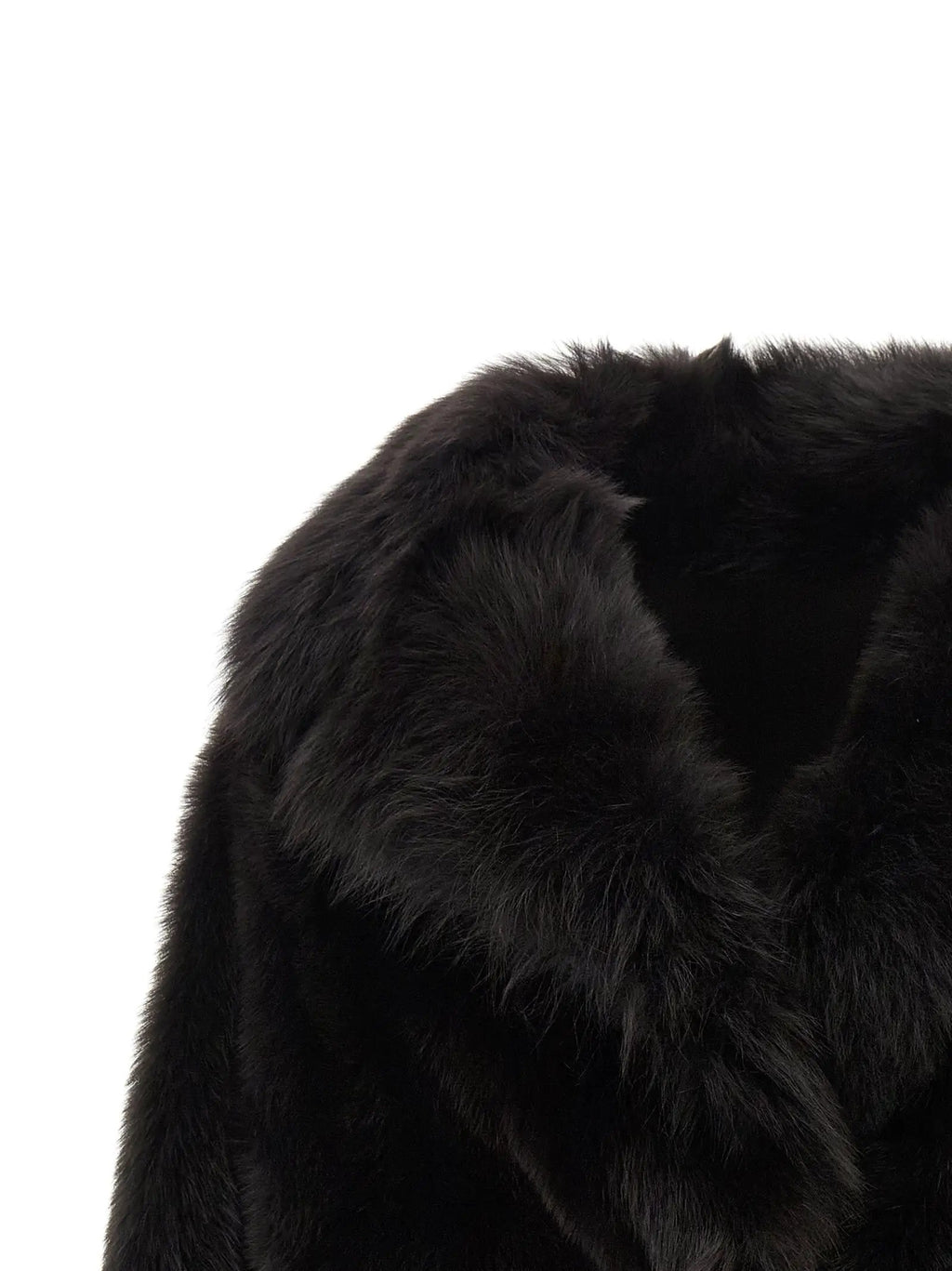 BLANCHA BLANCHA Brown Lamb Fur Full-Length Jacket
