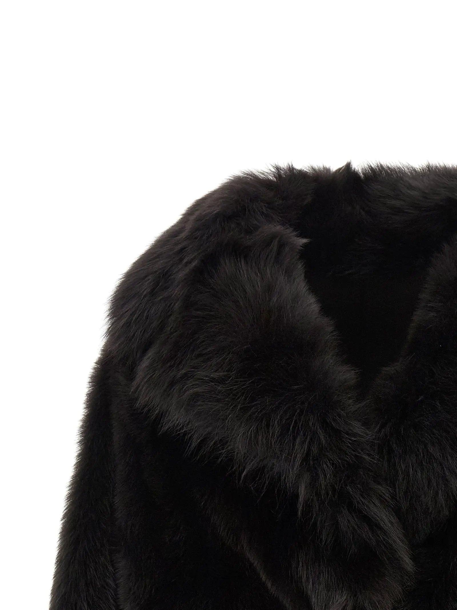 BLANCHA BLANCHA Brown Lamb Fur Full-Length Jacket