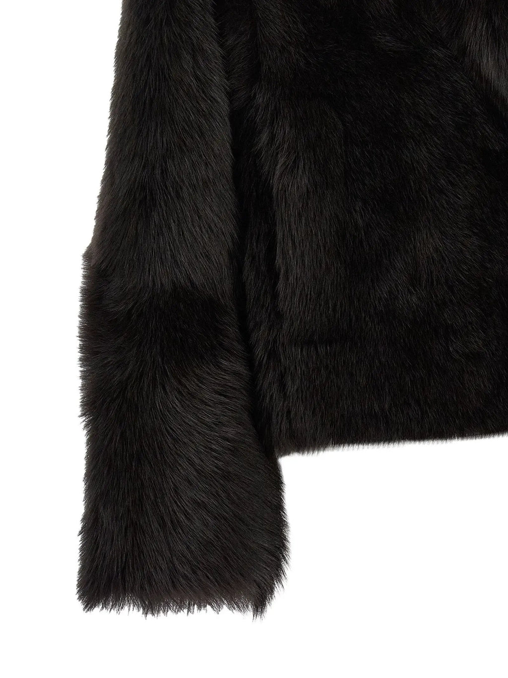 BLANCHA BLANCHA Brown Lamb Fur Full-Length Jacket