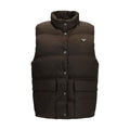 Prada Brown Goose Down Sleeveless Jacket