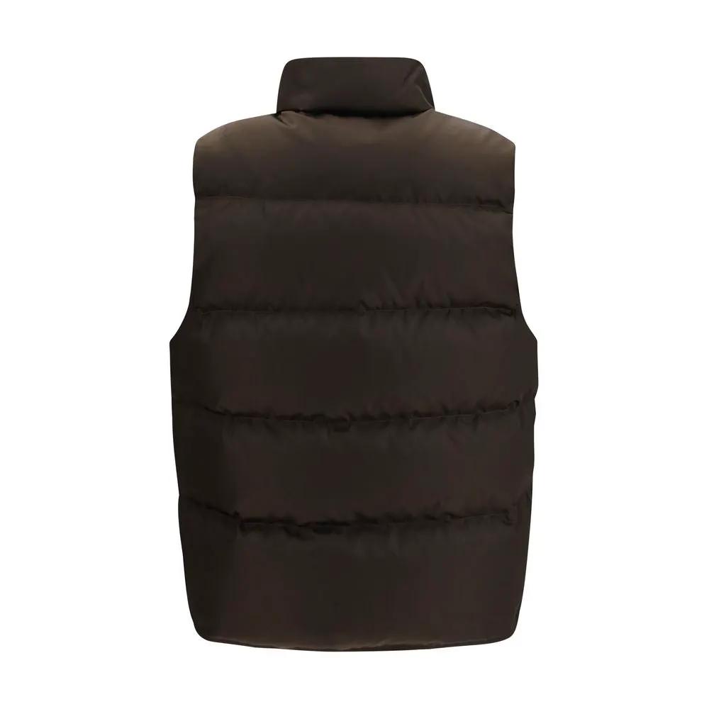 Prada Brown Goose Down Sleeveless Jacket